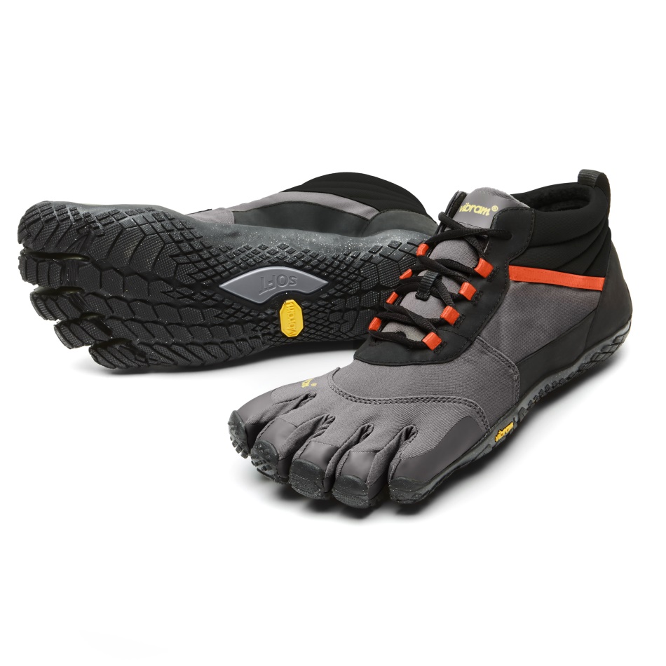 Vibram V-trek Isolierte Herren Schwarz-grau-flammenrot